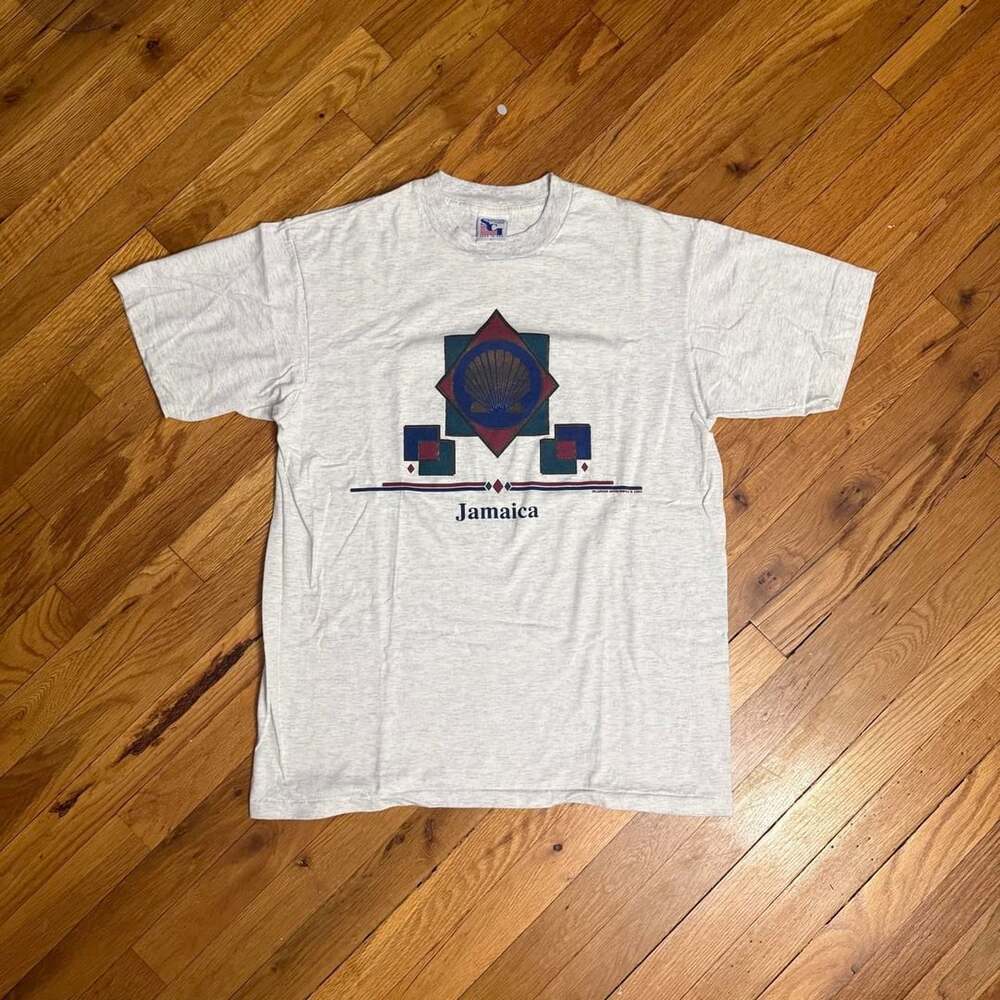 SCI Islander Sportswear Jamaica T-Shirt L Grey Vintage 1993 Graphic